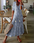 Mabel | V-Neck Printed Dress