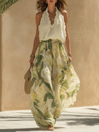 Vacance | Lily Set with Ruffled Top