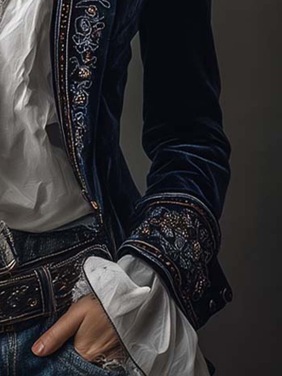 Coralie | Long Embroidered Jacket
