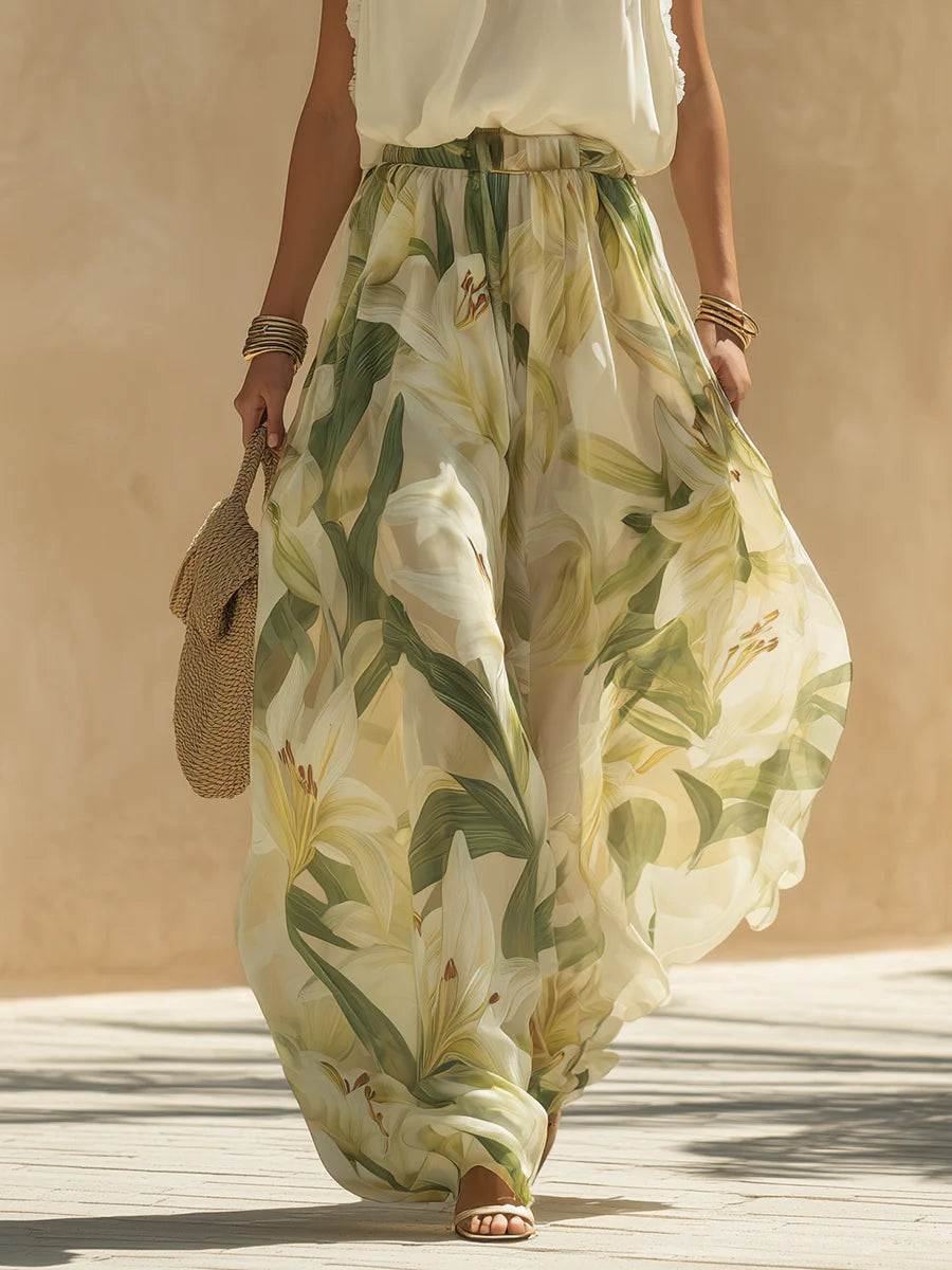 Vacance | Lily Set with Ruffled Top