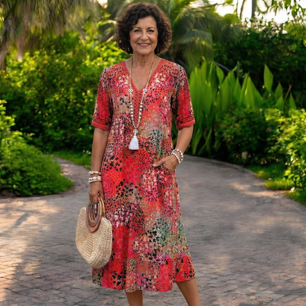 Iris | Lightweight, flowing dress with a flattering effect