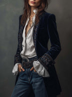 Coralie | Long Embroidered Jacket