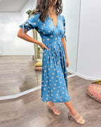 Monique | Elegant Polka-Dots Dress