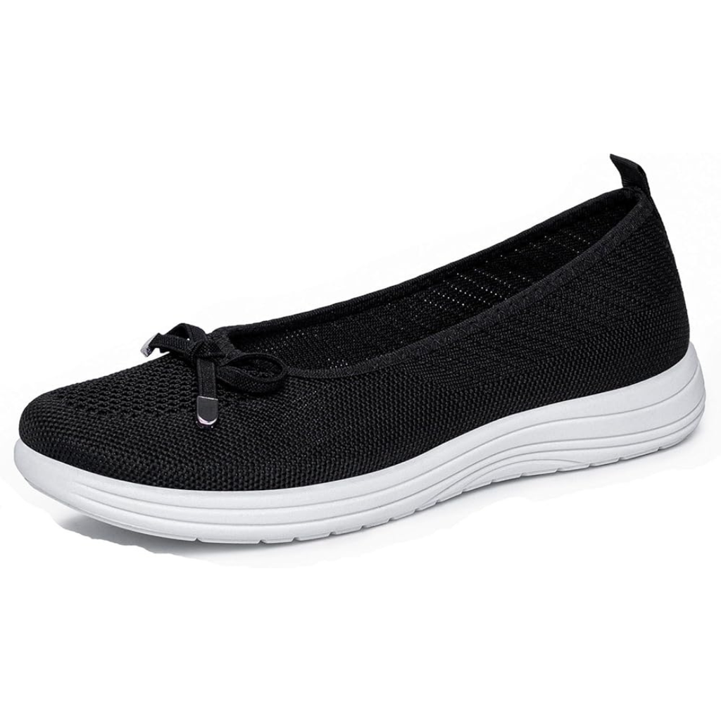 Ottavia | Lightweight Slip-On Flats - Black