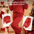 Leonie | Women's Glitter Christmas Two-Piece
