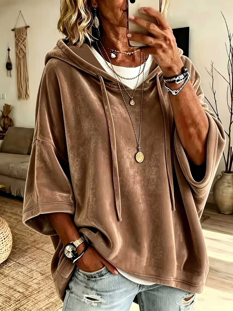 Solange | Oversized Hoodie - Brown
