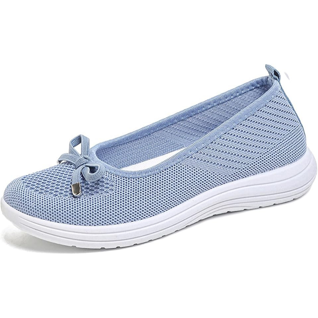 Ottavia | Lightweight Slip-On Flats - Blue