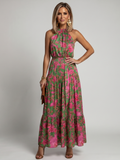 Louisa | Draped Halter Midi Dress