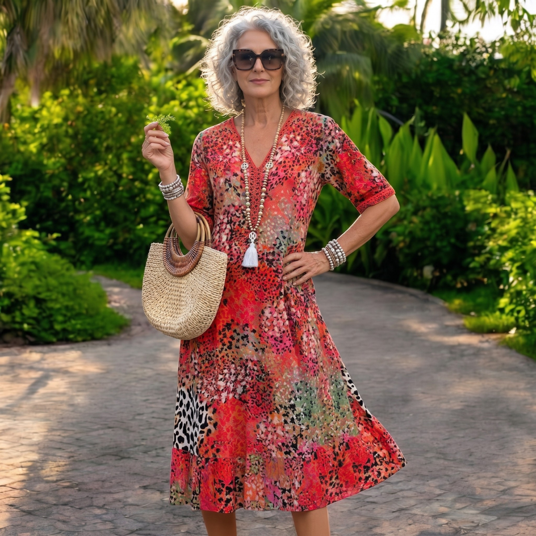 Iris | Lightweight, flowing dress with a flattering effect