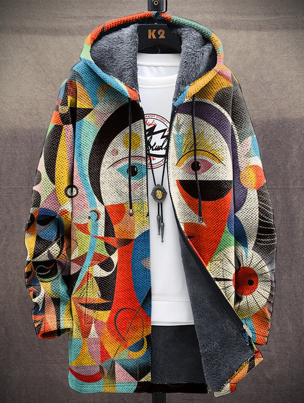 Lucille | Relaxed Art Print Hooded Jacket