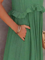Lou | Elegant Sleeveless Dress with Ruffles
