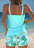 Barbara | Elegant Tankini with Ocean Print