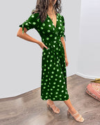 Monique | Elegant Polka-Dots Dress
