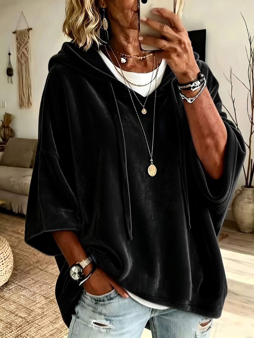 Solange | Oversized Hoodie - Black