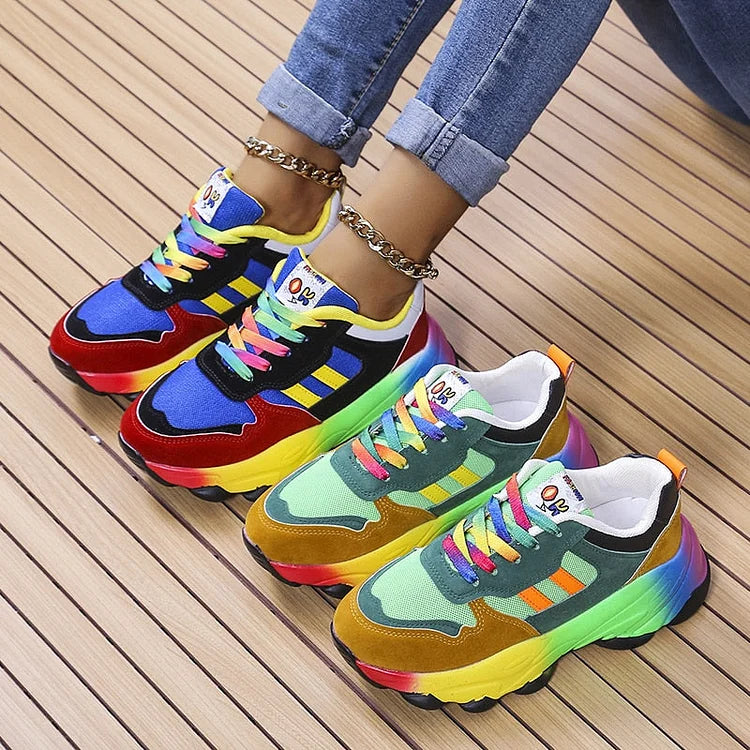 Isolina | Colour-Block Chunky Sneakers