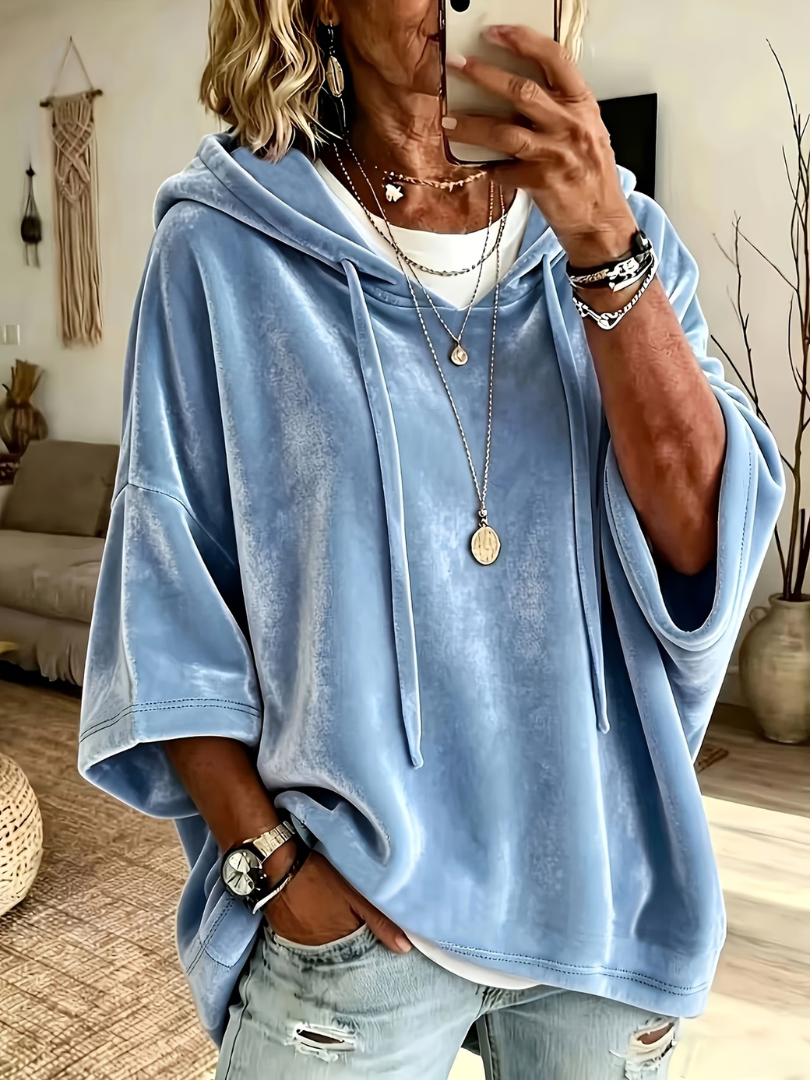 Solange | Oversized Hoodie - Blue