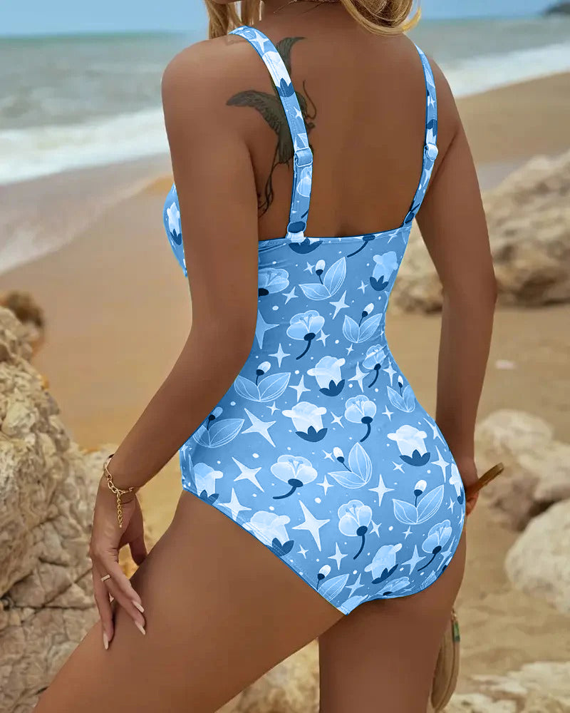 Clara | One-Piece Printed Tankini