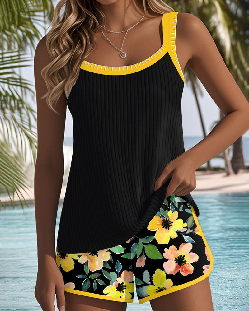 Matilda | Two-Piece Beach Tankini with Shorts