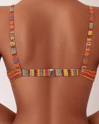 Rose | Two-Piece Swimsuit with Striped Pattern