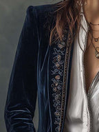 Coralie | Long Embroidered Jacket
