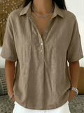 Tessa | Blouse with Button Placket and Collar