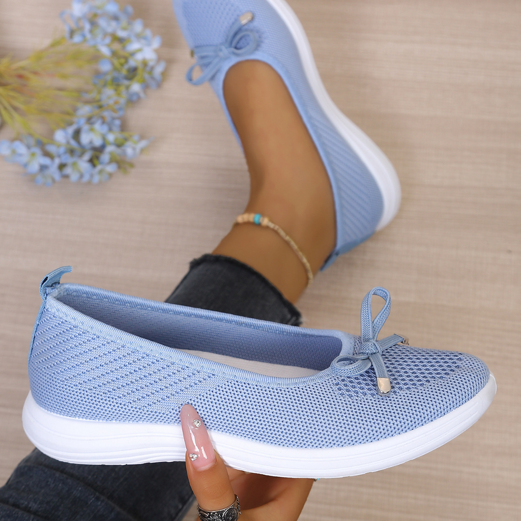 Ottavia | Lightweight Slip-On Flats - Blue