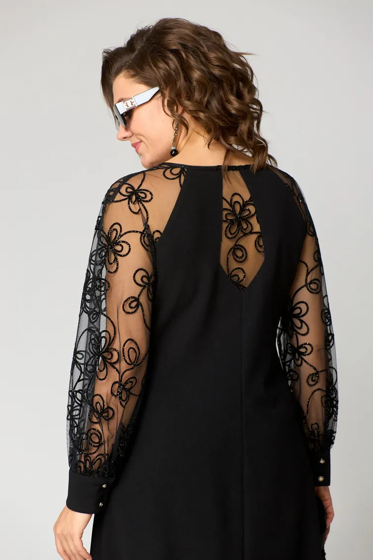 Destiney | Dress with Lace Sleeves