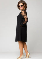 Destiney | Dress with Lace Sleeves