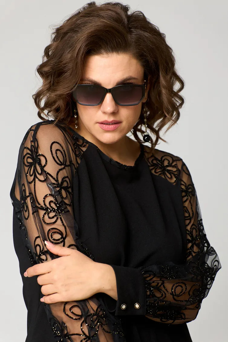 Destiney | Dress with Lace Sleeves