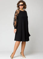 Destiney | Dress with Lace Sleeves