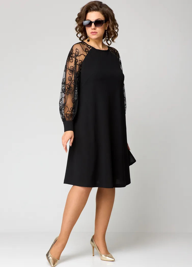 Destiney | Dress with Lace Sleeves