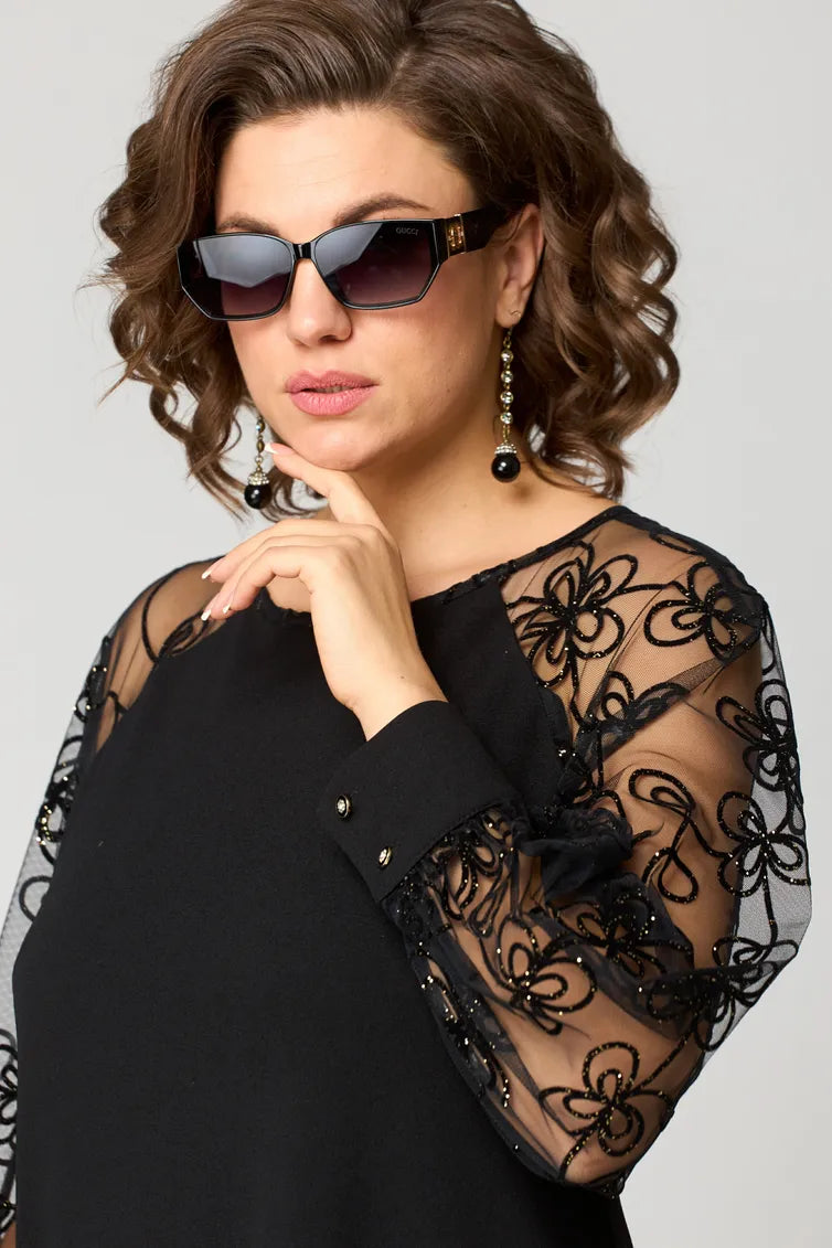 Destiney | Dress with Lace Sleeves