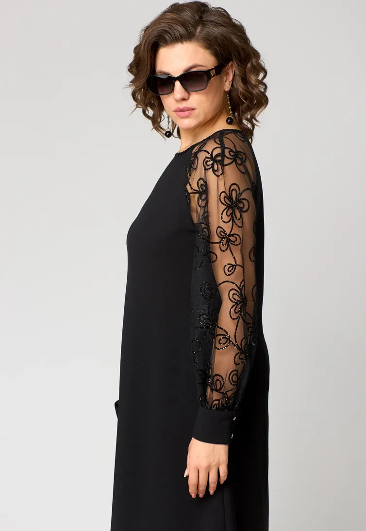 Destiney | Dress with Lace Sleeves