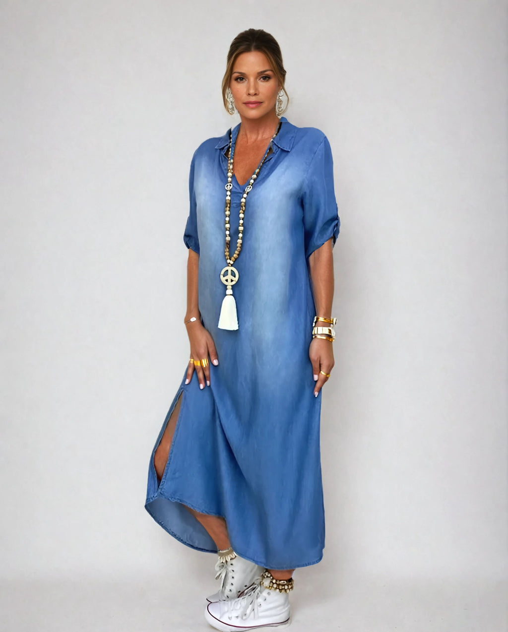 Daniela | Long Dress with Side Slit