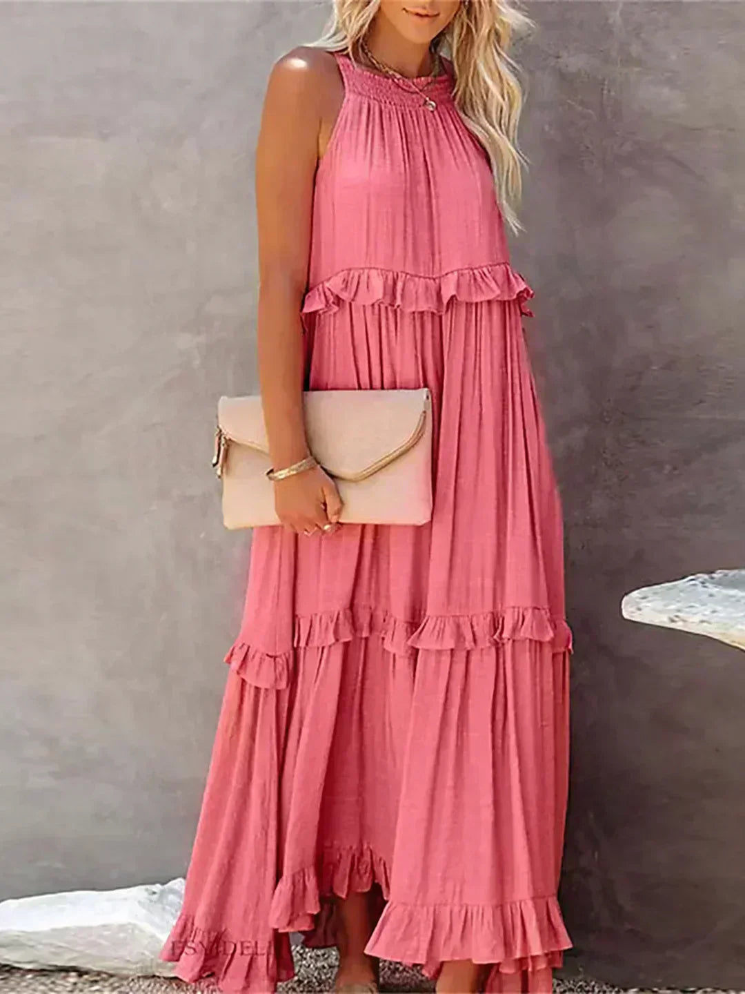 Lou | Elegant Sleeveless Dress with Ruffles