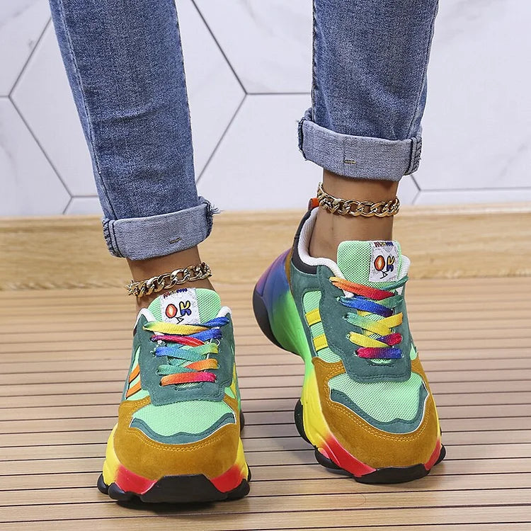 Isolina | Colour-Block Chunky Sneakers