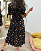 Monique | Elegant Polka-Dots Dress