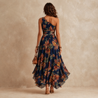 Amelia | One-Shoulder Floral Maxi Dress