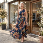 Amelia | One-Shoulder Floral Maxi Dress