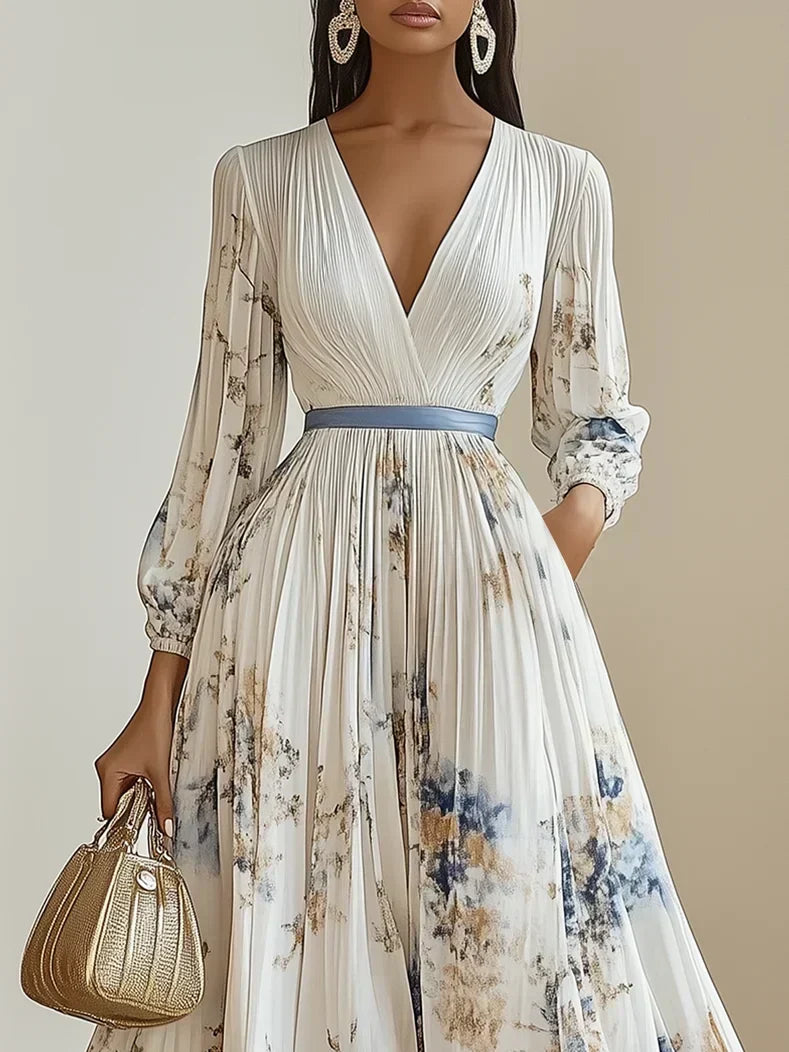 Helston | Elegant V-Neck Dress