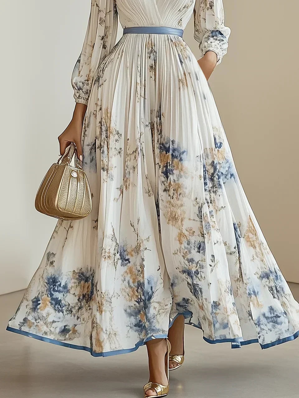 Helston | Elegant V-Neck Dress