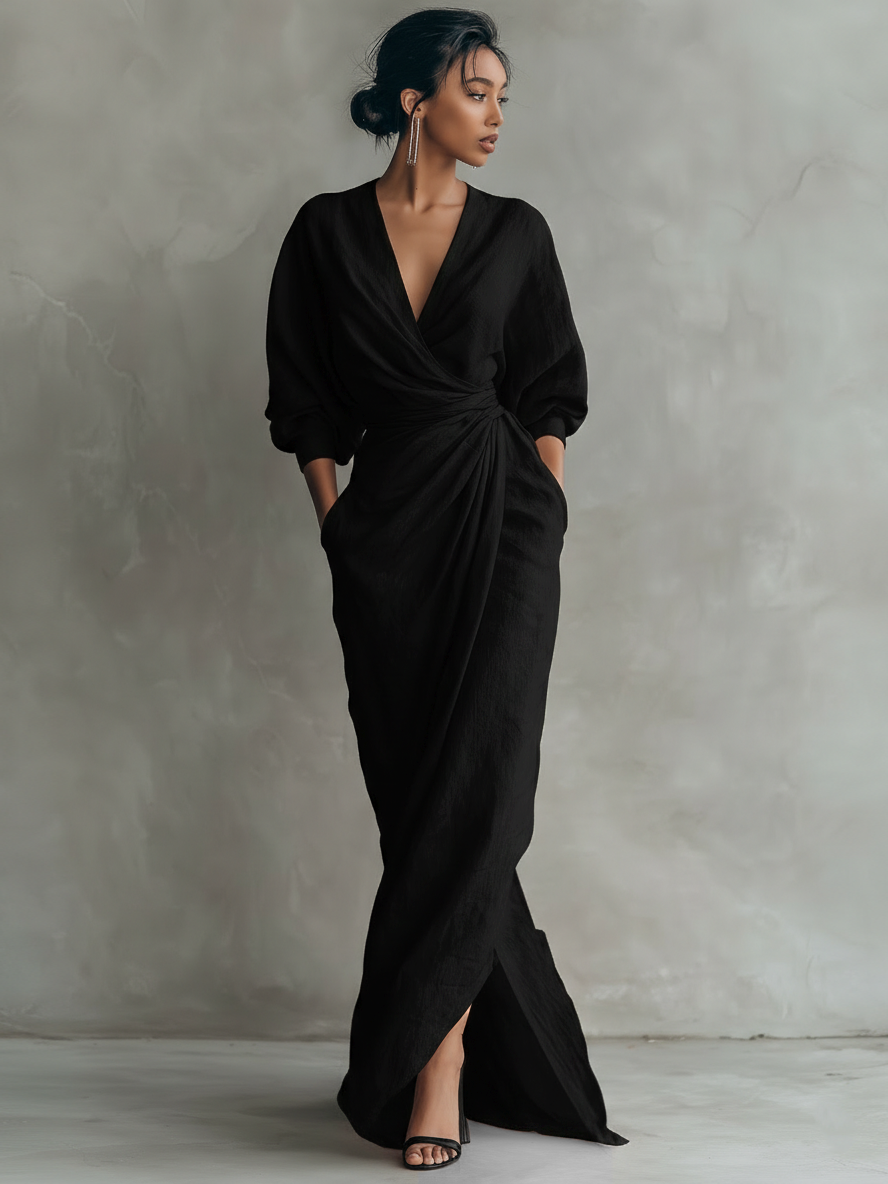 Ivette | V-Neck Maxi Dress