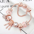 Rose Dreamcatcher Bracelet with Charms in Sterling Silver