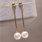 Luxurious Hanging Earrings with Statement Beads