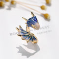 Adjustable Silver Dragon Ring with Hand-Painted Enamel