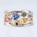 Vintage Colourful Zirconia Ring