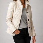 Kelley | Lightweight Quilted Jacket - Beige