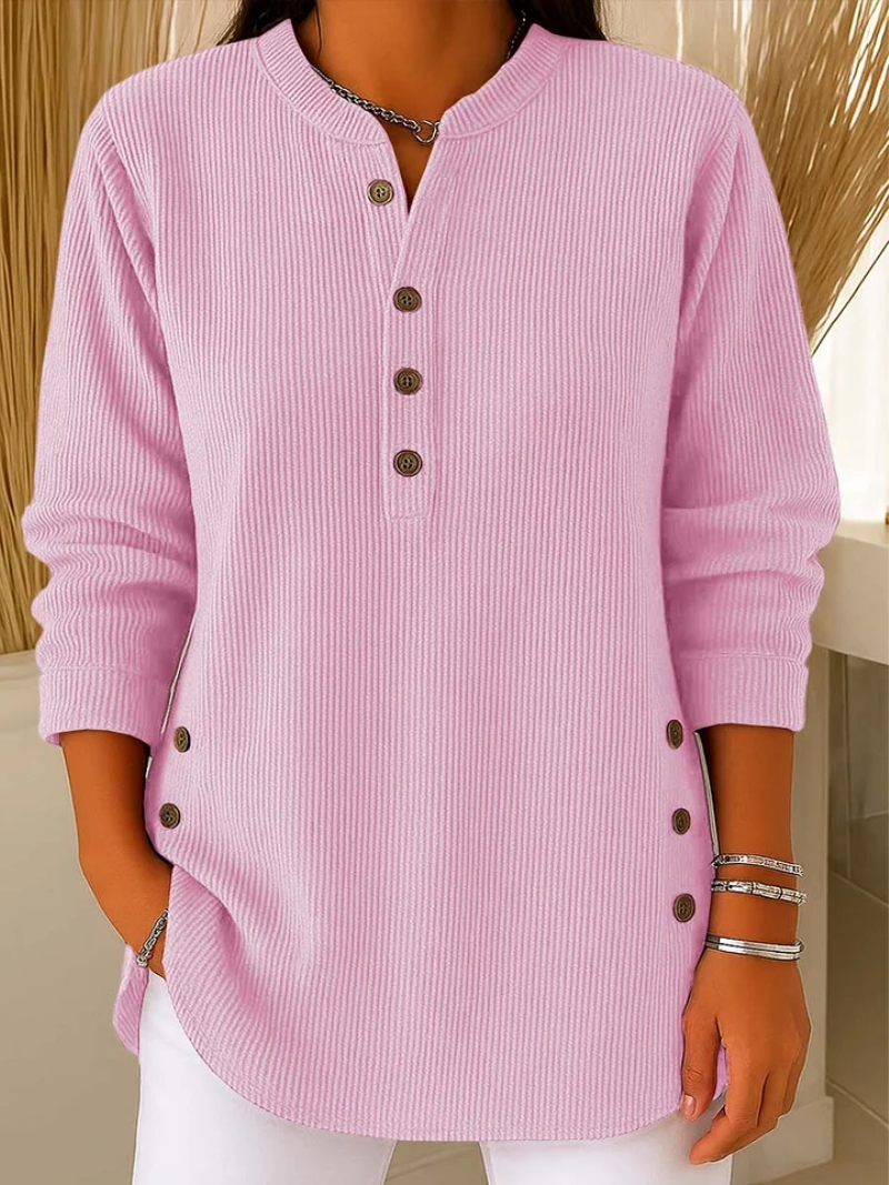 Livia | Comfortable Jumper with Subtle Button Details