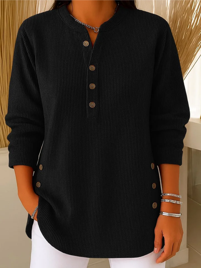 Livia | Comfortable Jumper with Subtle Button Details