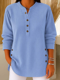 Audrey | Comfortable Jumper with Subtle Button Details